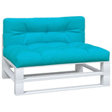 Coussins de palette lot de 2 turquoise tissu