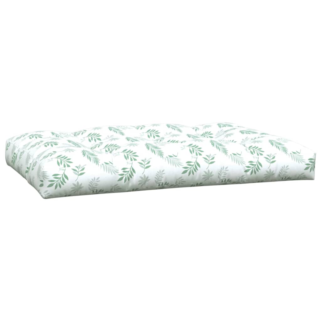 Coussins de palette lot de 3 motif de feuilles tissu