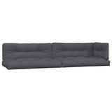 Coussins de palette 5 pcs anthracite tissu