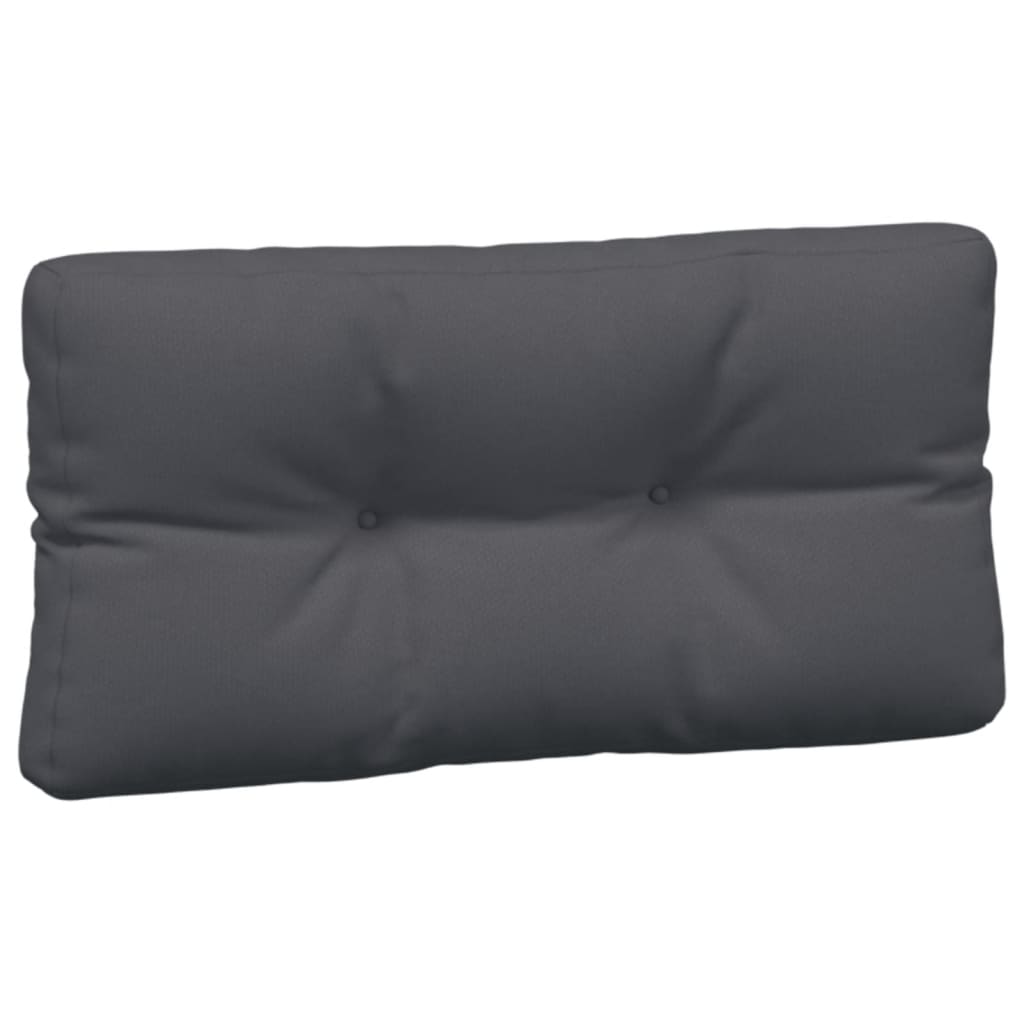 Coussins de palette 5 pcs anthracite tissu