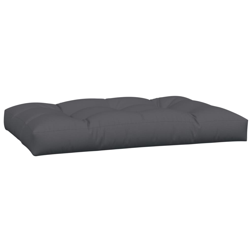 Coussins de palette 5 pcs anthracite tissu