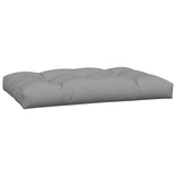 Coussins de palette 5 pcs gris tissu