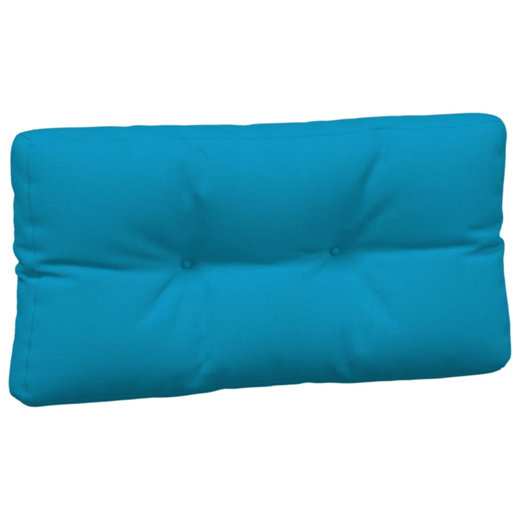 Coussins de palette 5 pcs bleu tissu