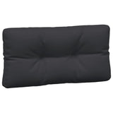 Coussins de palette 5 pcs noir tissu