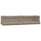 Pallet cushions 5 pcs taupe fabric