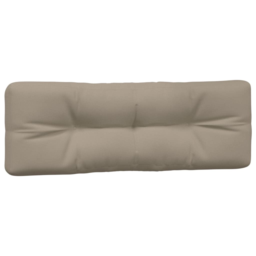 Coussins de palette 5 pcs taupe tissu