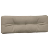 Coussins de palette 5 pcs taupe tissu