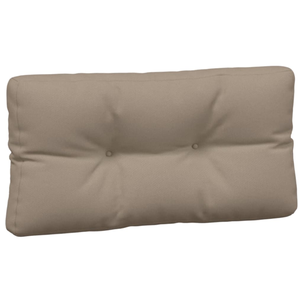 Coussins de palette 5 pcs taupe tissu