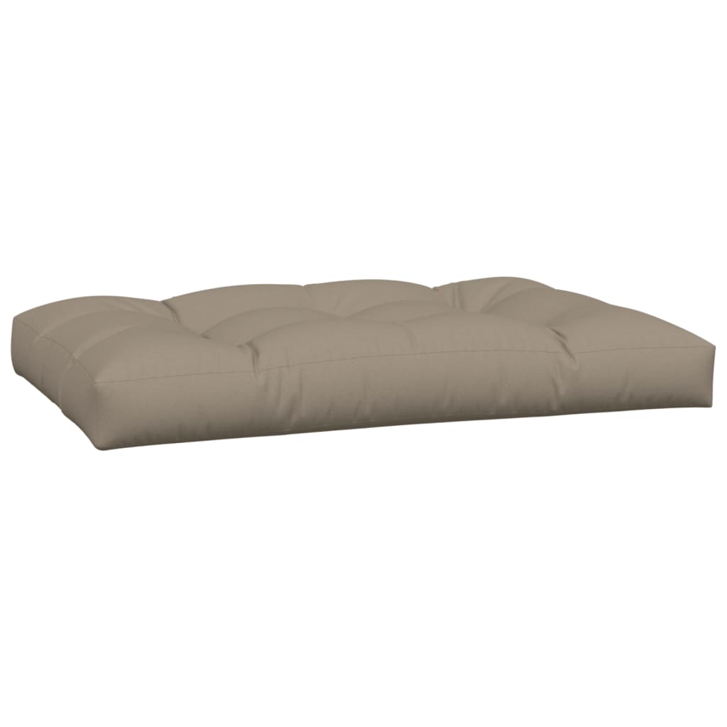 Coussins de palette 5 pcs taupe tissu