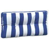 Coussins de palette lot de 5 rayures bleues et blanches tissu