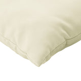 Coussins de palette lot de 2 crème tissu