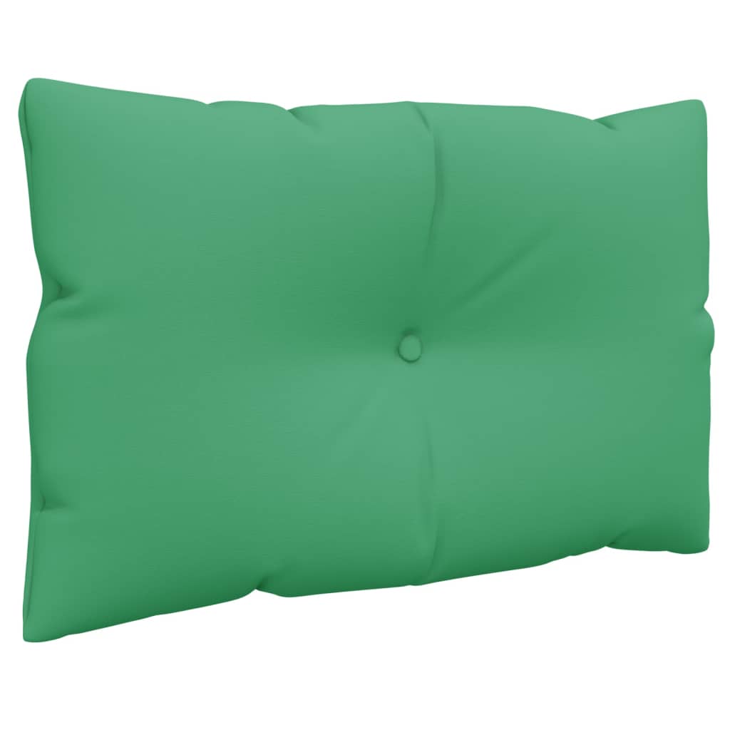 Coussins de palette lot de 2 vert tissu