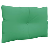 Coussins de palette lot de 2 vert tissu