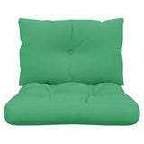 Coussins de palette lot de 2 vert tissu