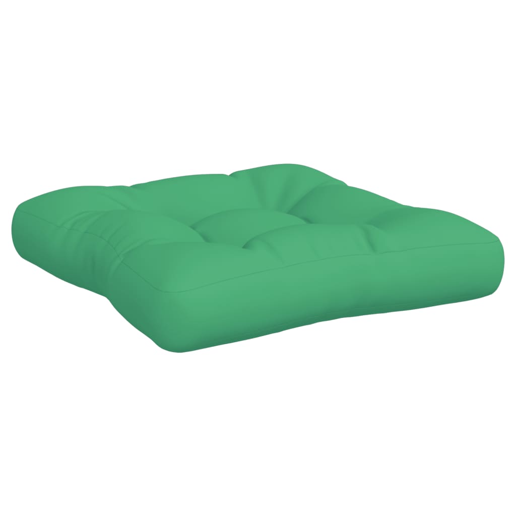 Coussins de palette lot de 2 vert tissu