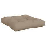 Coussins de palette lot de 2 taupe tissu