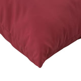 Coussins de palette lot de 2 rouge bordeaux tissu