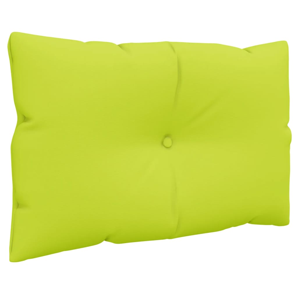 Coussins de palette lot de 2 vert vif tissu