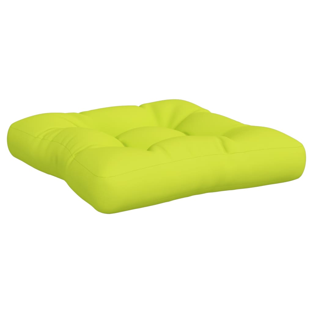 Coussins de palette lot de 2 vert vif tissu