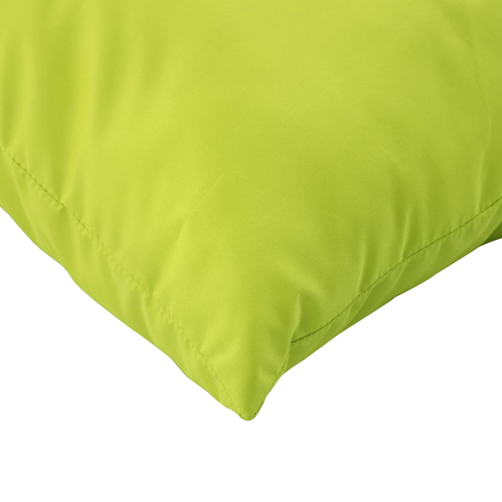 Coussins de palette lot de 2 vert vif tissu