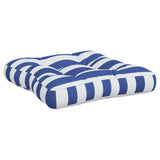 Coussins de palette lot de 2 rayures bleues/blanches