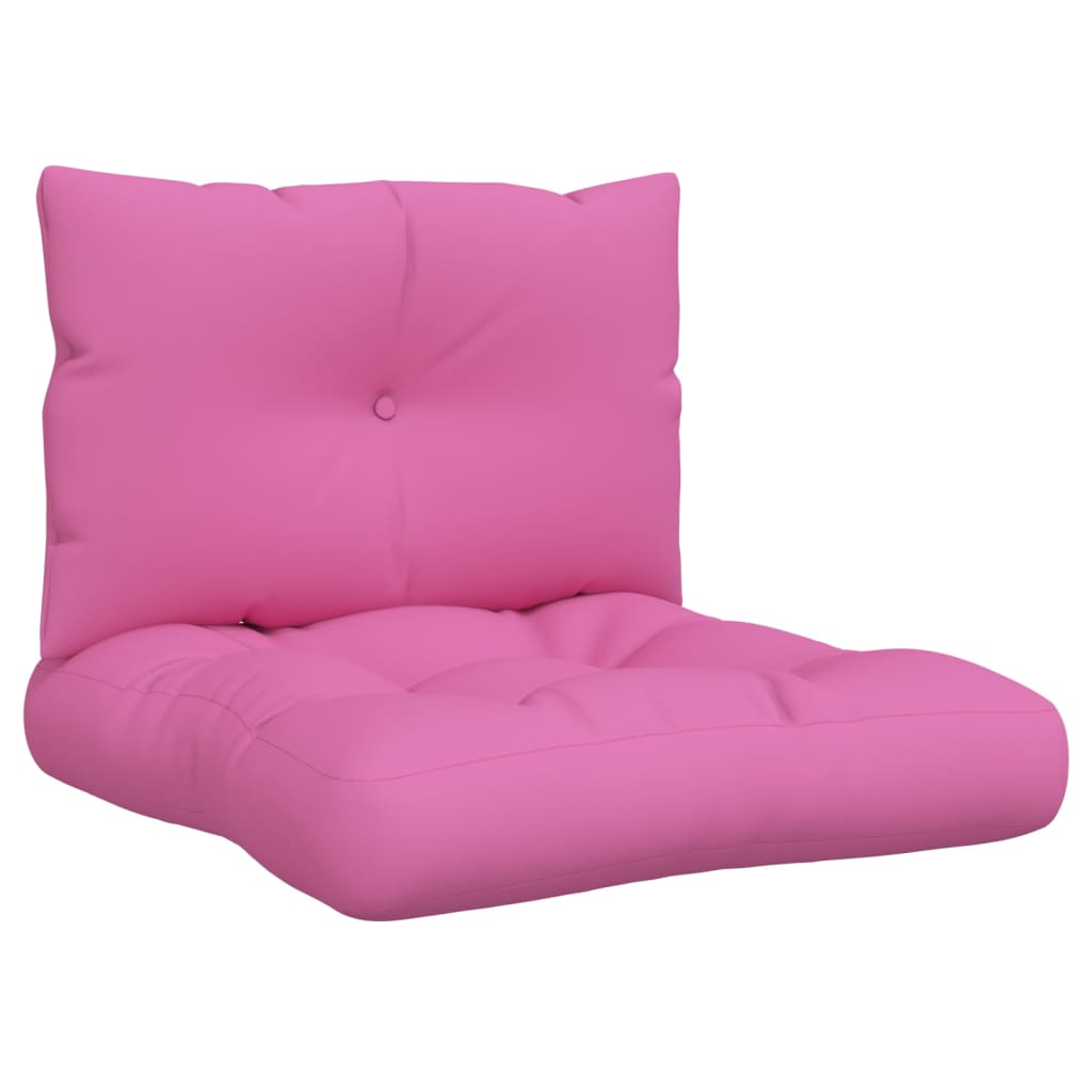 Coussins de palette lot de 2 rose tissu Oxford