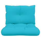 Coussins de palette lot de 2 turquoise tissu Oxford