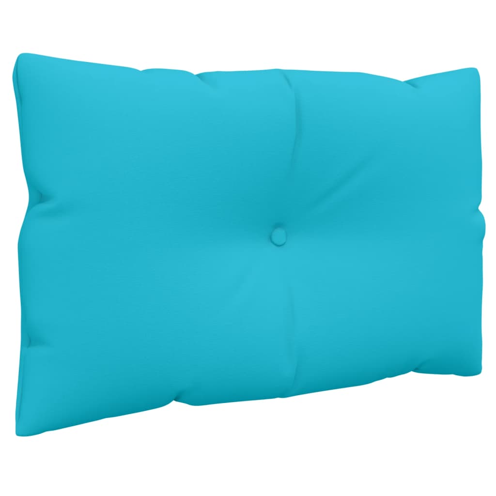 Coussins de palette lot de 2 turquoise tissu Oxford