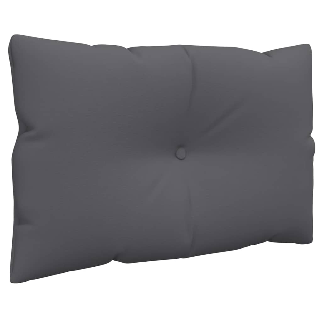 Coussins de palette lot de 3 anthracite tissu