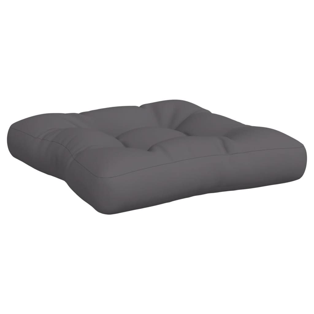 Coussins de palette lot de 3 anthracite tissu