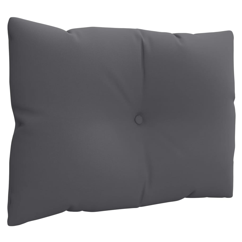 Coussins de palette lot de 3 anthracite tissu