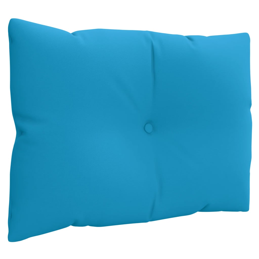 Coussins de palette lot de 3 bleu tissu