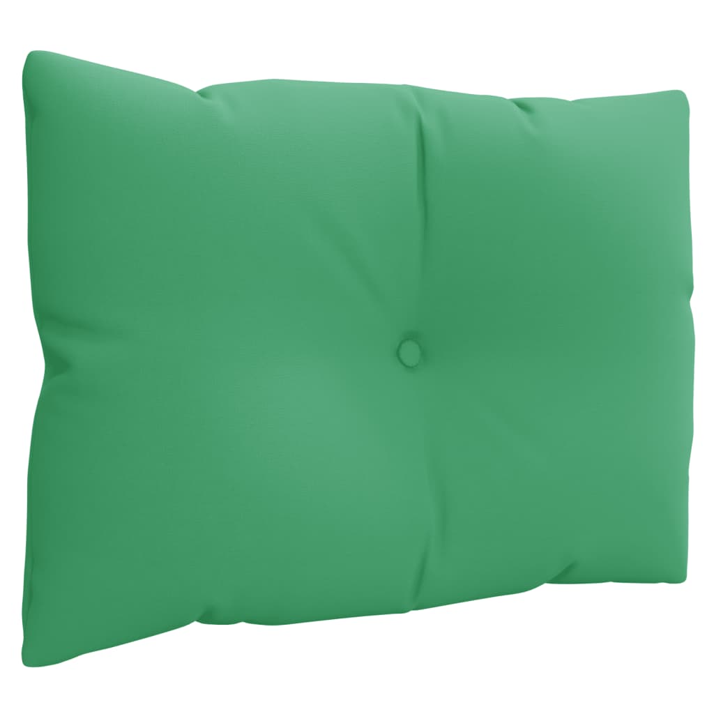 Coussins de palette lot de 3 vert tissu