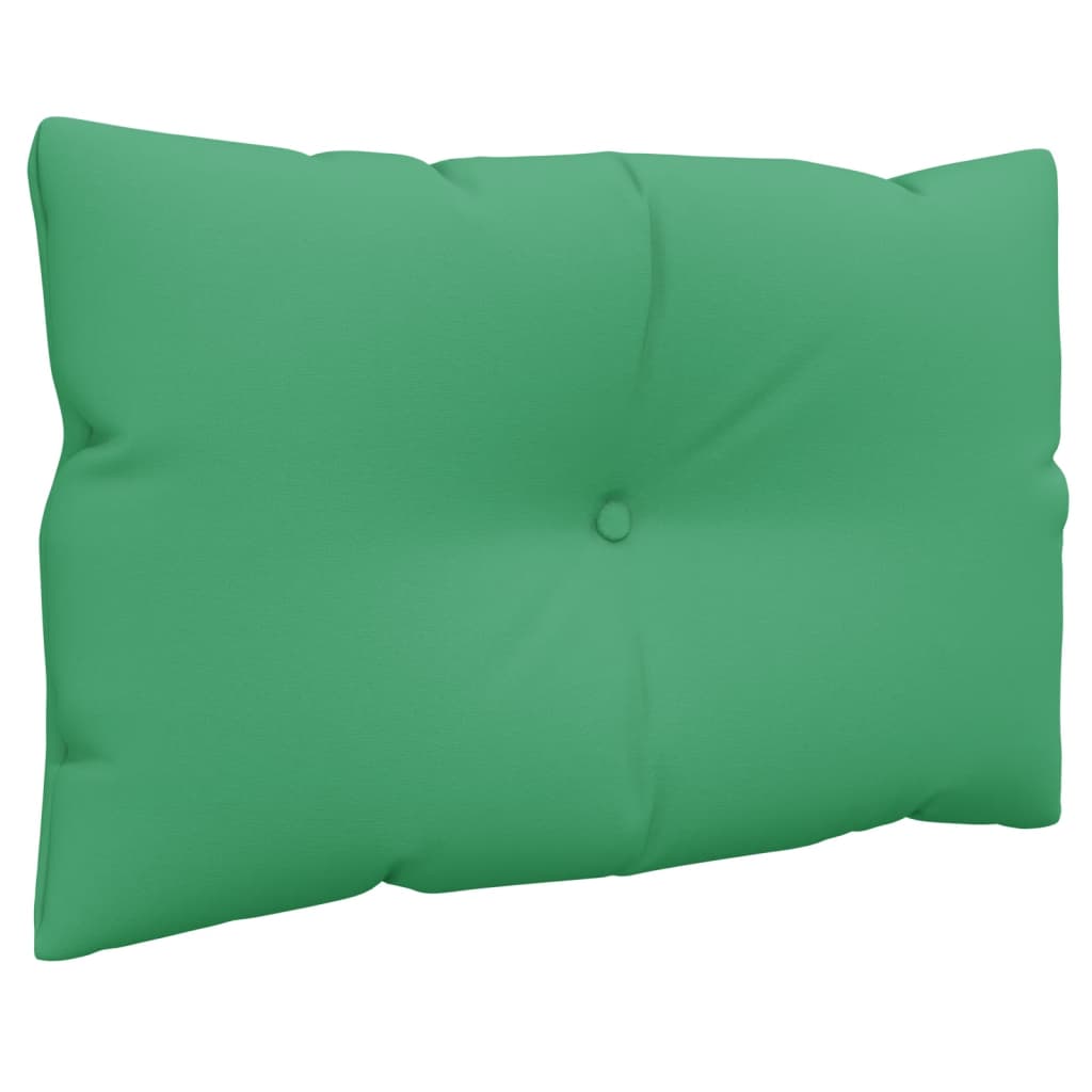 Coussins de palette lot de 3 vert tissu