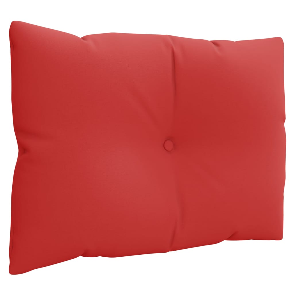 Coussins de palette lot de 3 rouge tissu