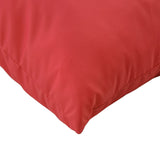 Coussins de palette lot de 3 rouge tissu