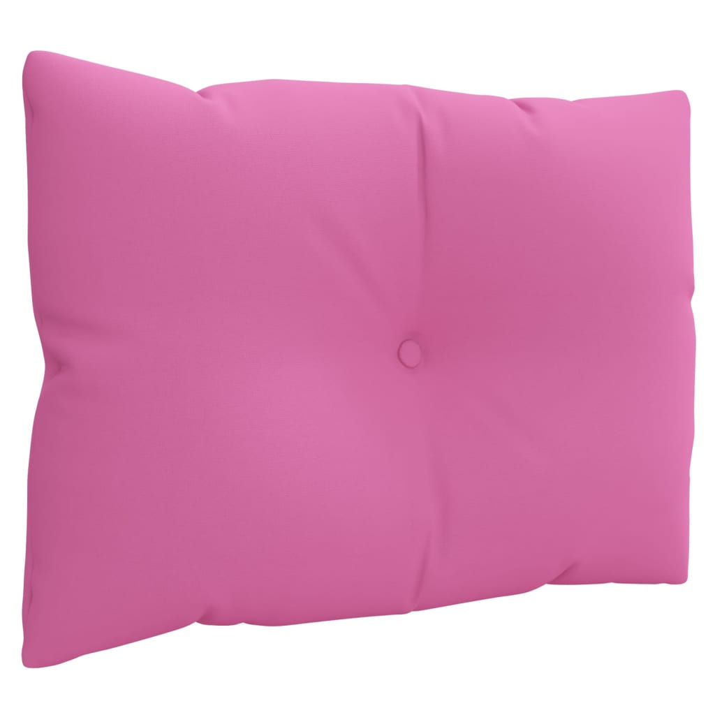 Coussins de palette lot de 3 rose tissu Oxford