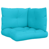 Coussins de palette lot de 3 turquoise tissu Oxford