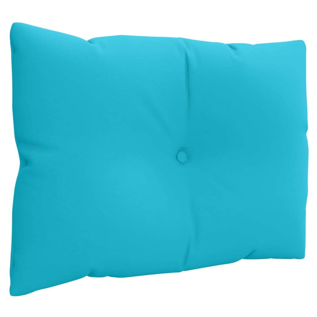 Pallet cushions set of 3 turquoise Oxford fabric