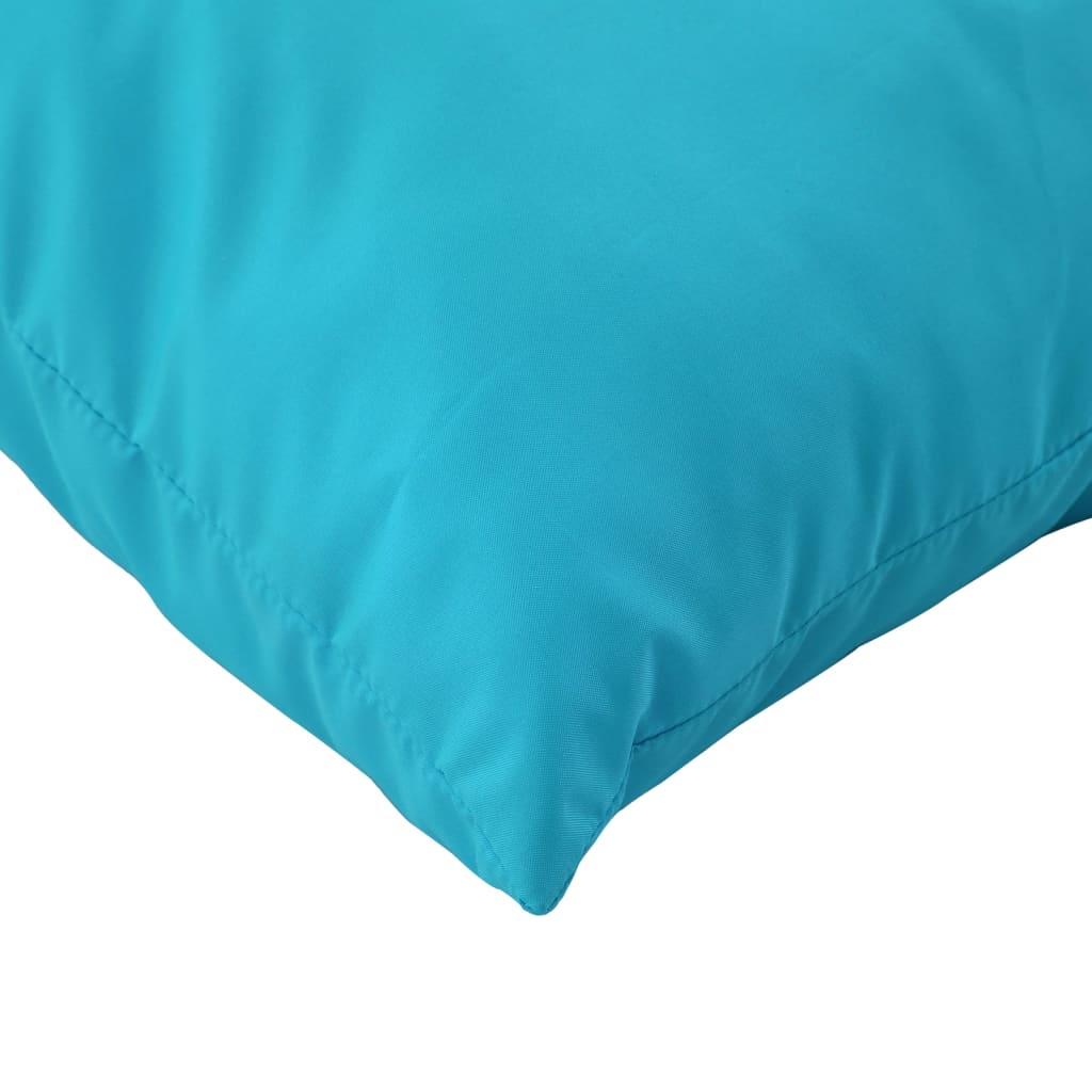 Coussins de palette lot de 3 turquoise tissu Oxford