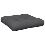 Coussin de palette anthracite 60x61,5x10 cm tissu