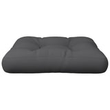 Coussin de palette anthracite 60x61,5x10 cm tissu