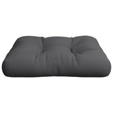 Coussin de palette anthracite 60x61,5x10 cm tissu