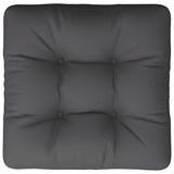 Coussin de palette anthracite 60x61,5x10 cm tissu