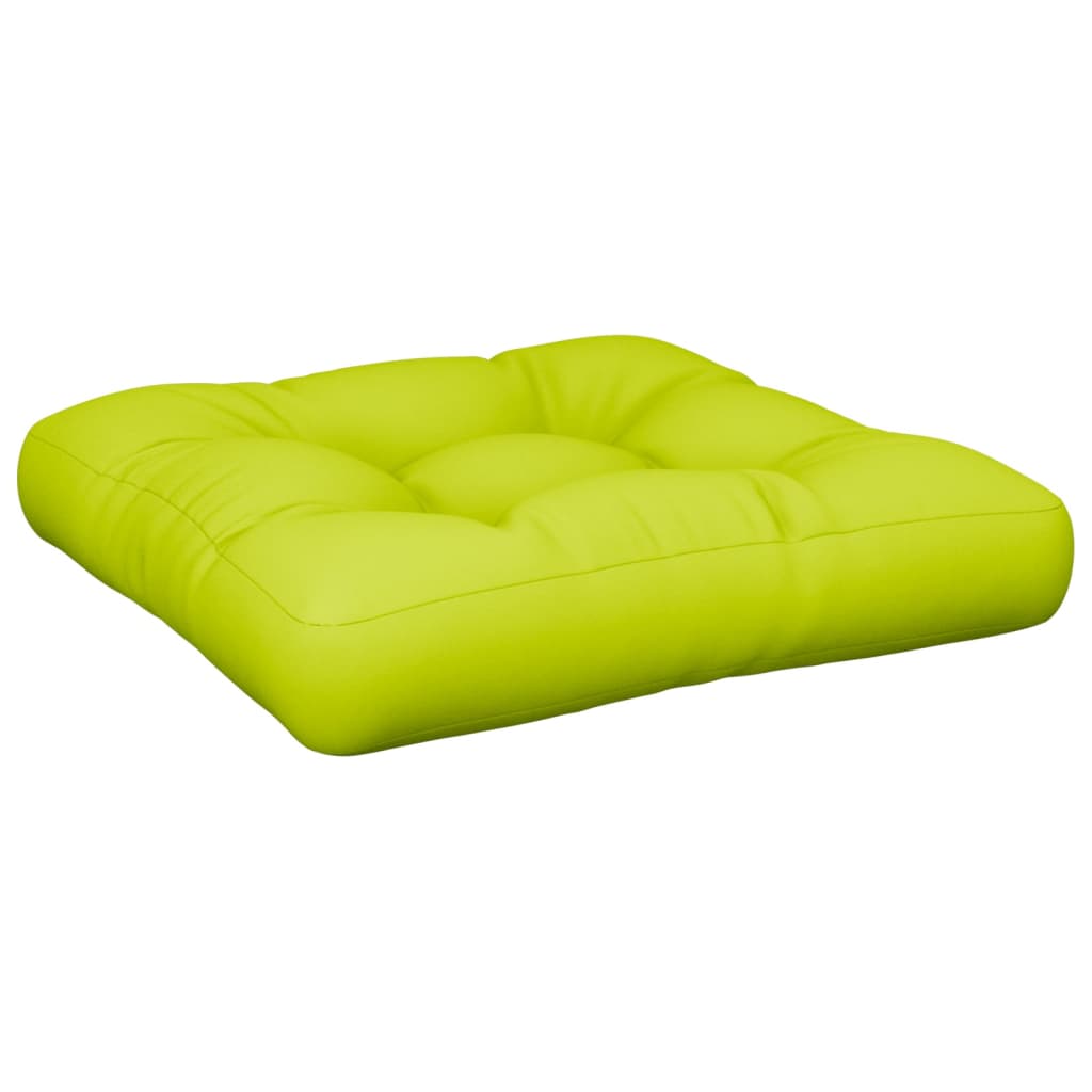 Coussin de palette vert vif tissu