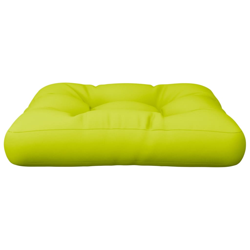 Coussin de palette vert vif tissu