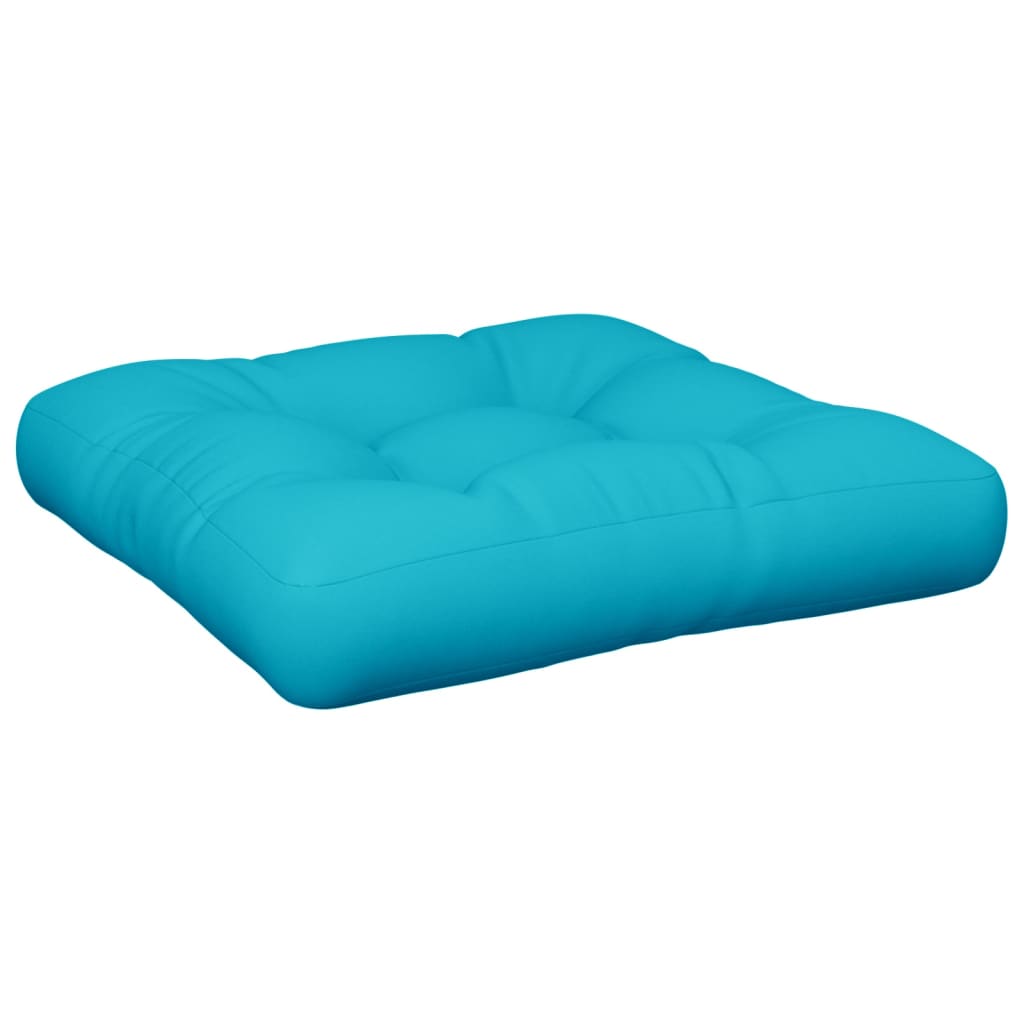 Coussin de palette turquoise 60x61,5x10 cm tissu Oxford