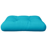 Coussin de palette turquoise 60x61,5x10 cm tissu Oxford