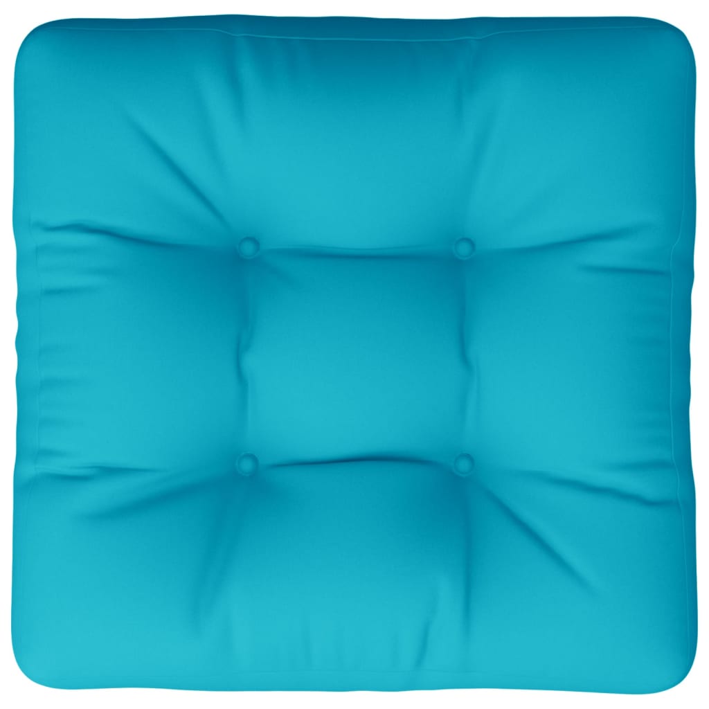 Coussin de palette turquoise 60x61,5x10 cm tissu Oxford