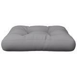 Coussin de palette gris 58x58x10 cm tissu